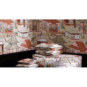 New Manuel Canovas Wallpaper Vol 5 Shade G Asian Toile 03076/01 11 Yards 26 ins